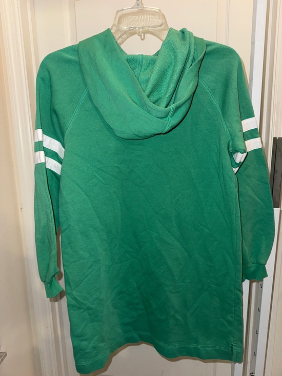 Old Navy Green Hoodie Dress with Athletic Stripes (XL 14/16 Plus) PTP: 20-22” - Picture 5 of 5